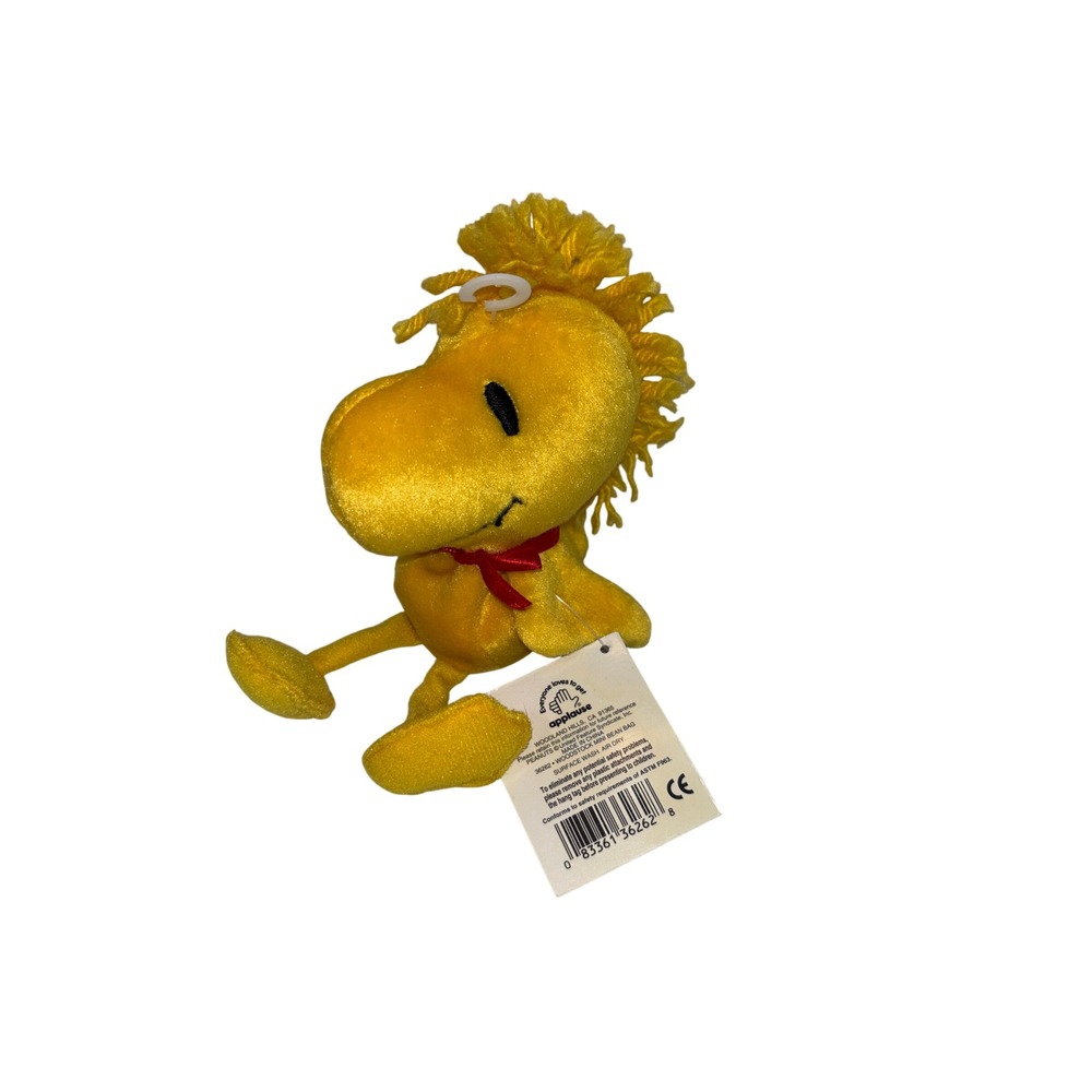 Peanuts Woodstock Mini Bean Bag Plush 6 Inch Yellow Bird Applause 36262 NEW